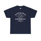 Chief's Head Barbershop Unisex Heavy Cotton Tee - Perfect Gift for Barbershop Lovers