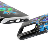 Floral Heart Magnetic Tough Case - Vibrant Design for Protection & Style