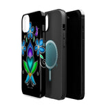 Floral Heart Magnetic Tough Case - Vibrant Design for Protection & Style