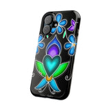 Floral Heart Magnetic Tough Case - Vibrant Design for Protection & Style