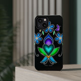 Floral Heart Magnetic Tough Case - Vibrant Design for Protection & Style