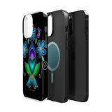 Floral Heart Magnetic Tough Case - Vibrant Design for Protection & Style