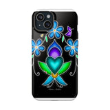 Floral Heart Magnetic Tough Case - Vibrant Design for Protection & Style