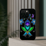 Floral Heart Magnetic Tough Case - Vibrant Design for Protection & Style