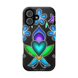 Floral Heart Magnetic Tough Case - Vibrant Design for Protection & Style