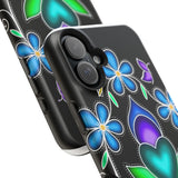 Floral Heart Magnetic Tough Case - Vibrant Design for Protection & Style