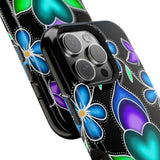 Floral Heart Magnetic Tough Case - Vibrant Design for Protection & Style