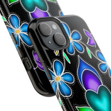 Floral Heart Magnetic Tough Case - Vibrant Design for Protection & Style