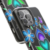 Floral Heart Magnetic Tough Case - Vibrant Design for Protection & Style