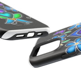 Floral Heart Magnetic Tough Case - Vibrant Design for Protection & Style