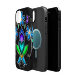 Floral Heart Magnetic Tough Case - Vibrant Design for Protection & Style