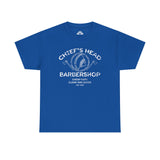 Chief's Head Barbershop Unisex Heavy Cotton Tee - Perfect Gift for Barbershop Lovers