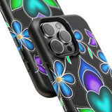 Floral Heart Magnetic Tough Case - Vibrant Design for Protection & Style