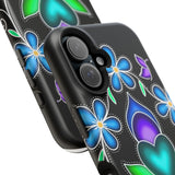 Floral Heart Magnetic Tough Case - Vibrant Design for Protection & Style