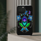 Floral Heart Magnetic Tough Case - Vibrant Design for Protection & Style