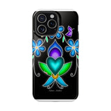 Floral Heart Magnetic Tough Case - Vibrant Design for Protection & Style