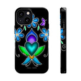 Floral Heart Magnetic Tough Case - Vibrant Design for Protection & Style