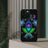 Floral Heart Magnetic Tough Case - Vibrant Design for Protection & Style