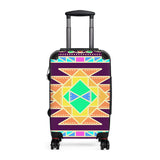 Geo and Floral Carry-on Suitcase