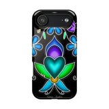 Floral Heart Magnetic Tough Case - Vibrant Design for Protection & Style