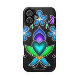 Floral Heart Magnetic Tough Case - Vibrant Design for Protection & Style