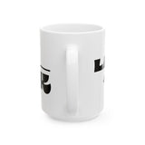 Ceramic Mug — 'Land Back' Bold Retro Typography Coffee Cup (11oz, 15oz)