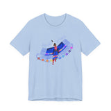 Native Dance Graphic Tee — Colorful Traditional Dress & Floral Border T-Shirt