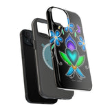 Floral Heart Magnetic Tough Case - Vibrant Design for Protection & Style