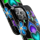 Floral Heart Magnetic Tough Case - Vibrant Design for Protection & Style