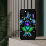 Floral Heart Magnetic Tough Case - Vibrant Design for Protection & Style