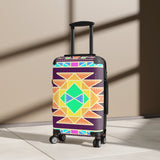 Geo and Floral Carry-on Suitcase