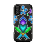 Floral Heart Magnetic Tough Case - Vibrant Design for Protection & Style