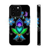 Floral Heart Magnetic Tough Case - Vibrant Design for Protection & Style