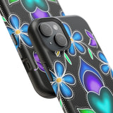 Floral Heart Magnetic Tough Case - Vibrant Design for Protection & Style