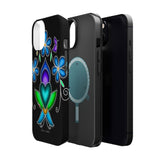 Floral Heart Magnetic Tough Case - Vibrant Design for Protection & Style