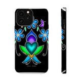 Floral Heart Magnetic Tough Case - Vibrant Design for Protection & Style