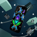 Floral Heart Magnetic Tough Case - Vibrant Design for Protection & Style