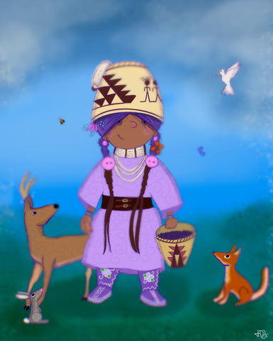 Huckleberry Shortcake art print