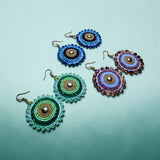 Beaded Dot Earrings