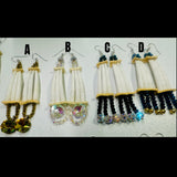 Dentalium earrings