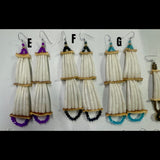 Dentalium earrings