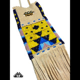 Plateau style beaded medicine bags
