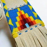 Plateau style beaded medicine bags