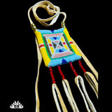 Plateau style beaded medicine bags