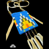Plateau style beaded medicine bags