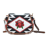 Red Rose Saddle Bag Saddle Bag/Large (Model 1649)