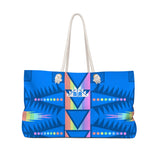 Blue and Pastel Beach Bag