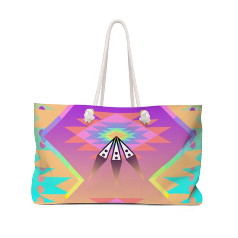 Feathers and Pastels Beach Bag