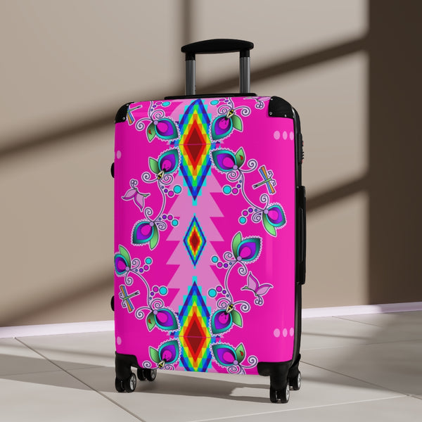 Floral And Letter Print Travel Medium Suitcase Luggage Universal Trolley  Case With Brown Valise Passenger Handle And Hold From Arvinbruce, $59.01