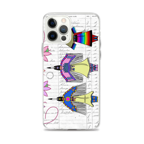 Dancing Ladies Ledger Art iPhone Cases (11 and 12 series models)